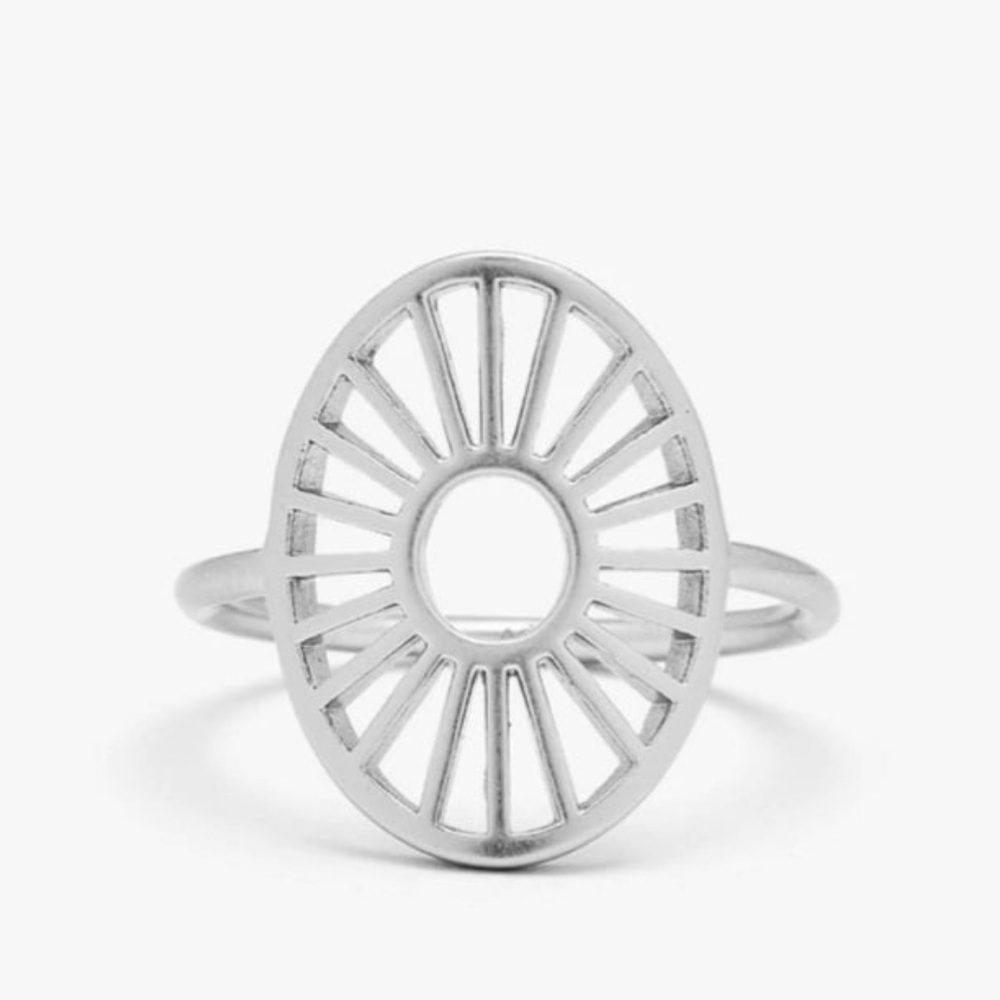 PURA VIDA Size 7 Sunburst Ring Silver Ring NEW